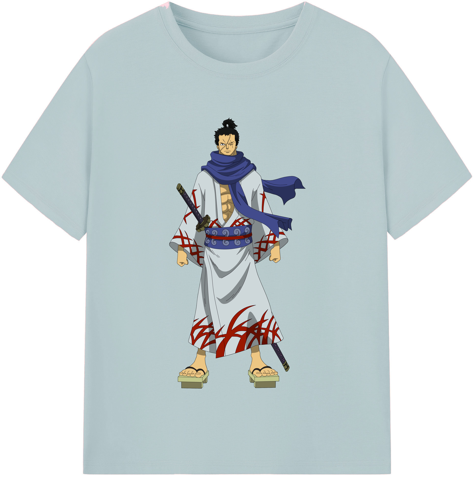 ワンピース ロロノア・ゾロ ONE PIECE Roronoa Zoro 綿100％半袖Tシャツ（フロントプリント）